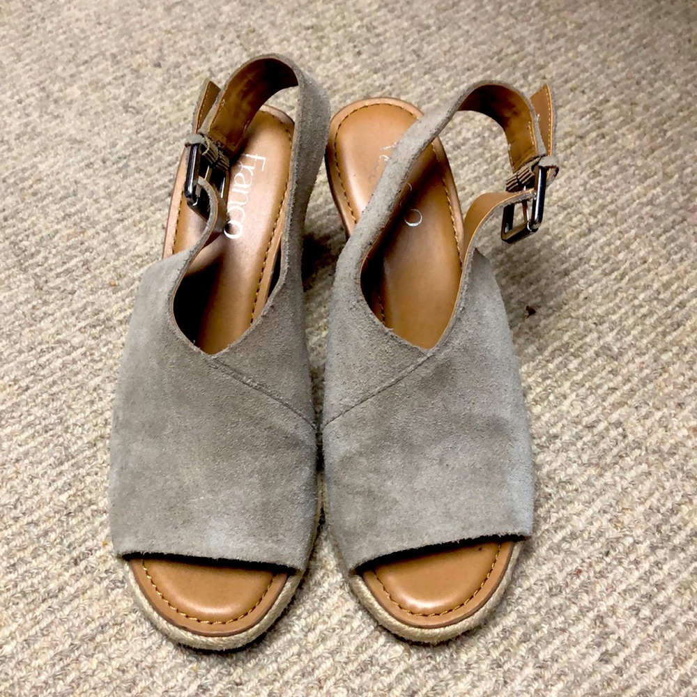 Franco Sarto Suede Wedges